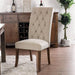 Marshall Beige/Rustic Oak Side Chair (2/CTN) - Casa Morelos / Coahuila Furniture (Oklahoma City, OK)