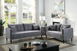 LYNDA Loveseat w/ Pillows, Dark Gray - Casa Morelos / Coahuila Furniture (Oklahoma City, OK)