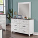 PRIAM Dresser, White/Gray - Casa Morelos / Coahuila Furniture (Oklahoma City, OK)