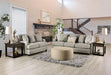 STEPHNEY Loveseat, Gray/Gold - Casa Morelos / Coahuila Furniture (Oklahoma City, OK)