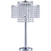 Kaitlyn Chrome 12"H Crystal Chrome Table Lamp - Casa Morelos / Coahuila Furniture (Oklahoma City, OK)