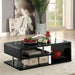 Ninove Black/Chrome Coffee Table - Casa Morelos / Coahuila Furniture (Oklahoma City, OK)