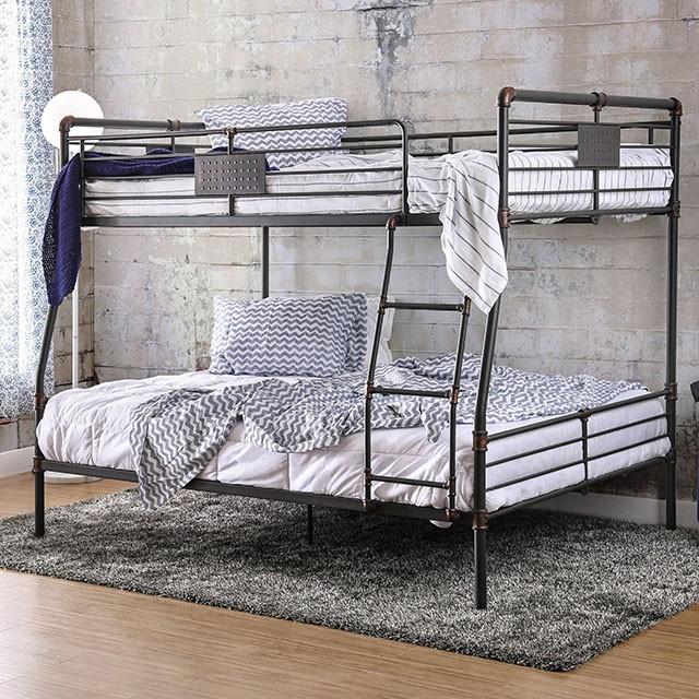 Olga I Antique Black Full/Full Bunk Bed - Casa Morelos / Coahuila Furniture (Oklahoma City, OK)