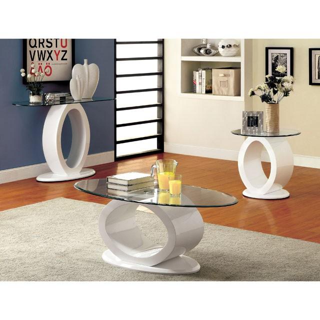 LODIA III White Sofa Table, White - Casa Morelos / Coahuila Furniture (Oklahoma City, OK)