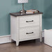 PRIAM Night Stand, White/Gray - Casa Morelos / Coahuila Furniture (Oklahoma City, OK)