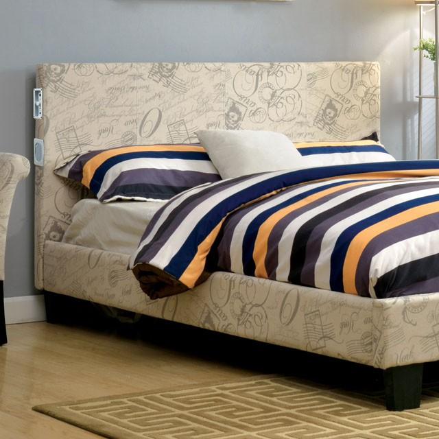Evans E.King & Cal.King Bed Espressso, White, & Camel - Casa Morelos / Coahuila Furniture (Oklahoma City, OK)