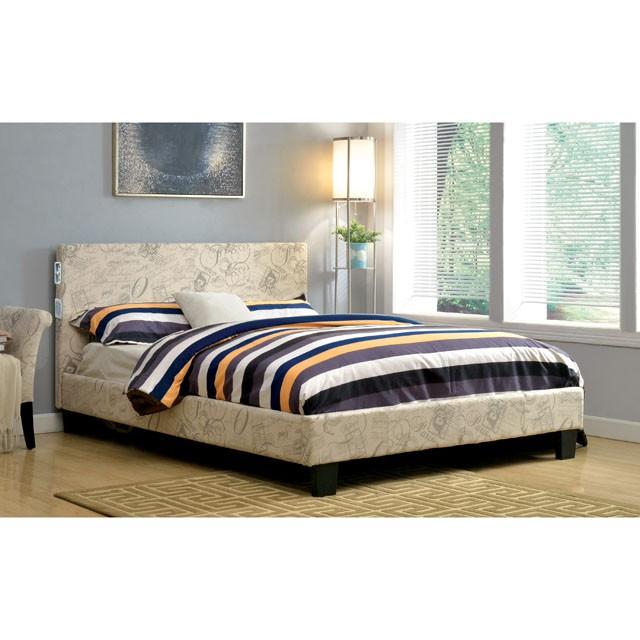 Evans E.King & Cal.King Bed Espressso, White, & Camel - Casa Morelos / Coahuila Furniture (Oklahoma City, OK)