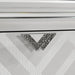 Emmeline Bed Silver & White - Casa Morelos / Coahuila Furniture (Oklahoma City, OK)