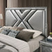 Emmeline Bed Silver & White - Casa Morelos / Coahuila Furniture (Oklahoma City, OK)