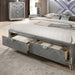 Emmeline Bed Silver & White - Casa Morelos / Coahuila Furniture (Oklahoma City, OK)