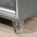 Emmeline Bed Silver & White - Casa Morelos / Coahuila Furniture (Oklahoma City, OK)