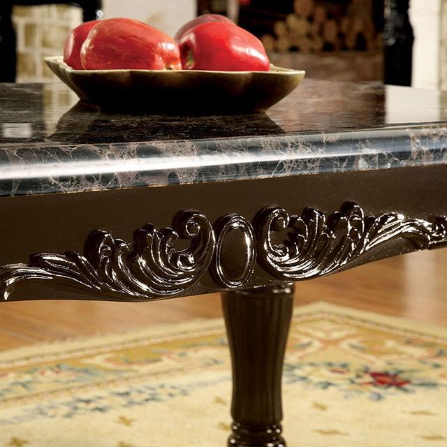 Brampton Espresso/Black Faux Sofa Table - Casa Morelos / Coahuila Furniture (Oklahoma City, OK)