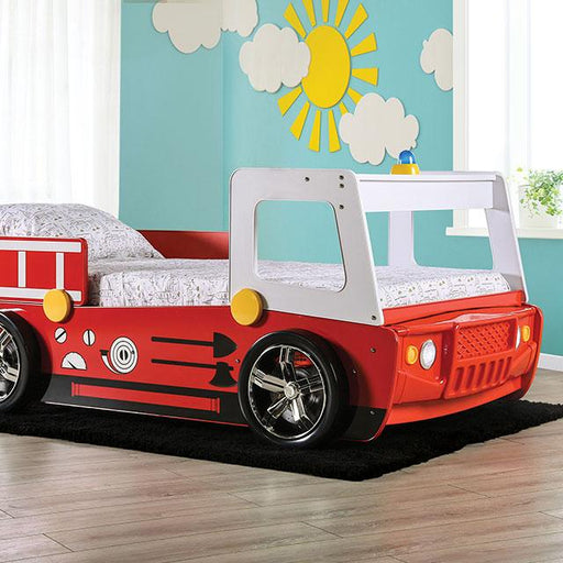 FIERSTALL Twin Bed, Red - Casa Morelos / Coahuila Furniture (Oklahoma City, OK)