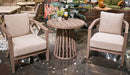 Joy Lagoon Outdoor Chairs with Cushions/Table (Set of 3) - Casa Morelos / Coahuila Furniture (Oklahoma City, OK)