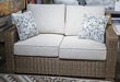Laguna Heights Outdoor Loveseat with Cushion - Casa Morelos / Coahuila Furniture (Oklahoma City, OK)