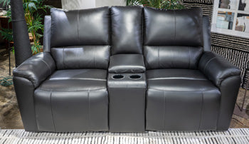 Glossmore Reclining Loveseat with Console - Casa Morelos / Coahuila Furniture (Oklahoma City, OK)