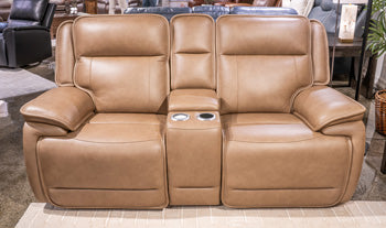 Glencroft Power Reclining Loveseat with Console - Casa Morelos / Coahuila Furniture (Oklahoma City, OK)
