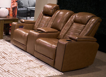Gruaro Power Reclining Loveseat with Console - Casa Morelos / Coahuila Furniture (Oklahoma City, OK)