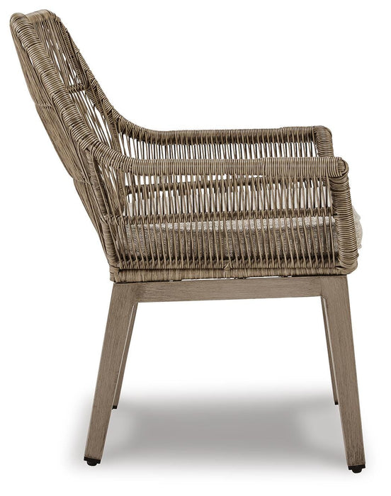 Beach Front Arm Chair with Cushion (Set of 2) - Casa Morelos / Coahuila Furniture (Oklahoma City, OK)