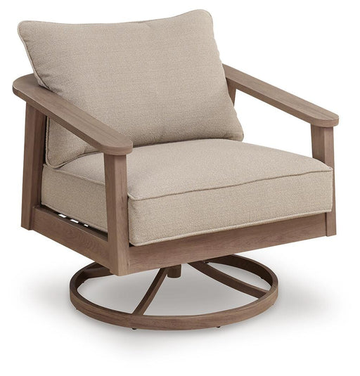 Harmony Headlands Outdoor Swivel Lounge with Cushion - Casa Morelos / Coahuila Furniture (Oklahoma City, OK)
