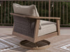 Harmony Headlands Outdoor Swivel Lounge with Cushion - Casa Morelos / Coahuila Furniture (Oklahoma City, OK)