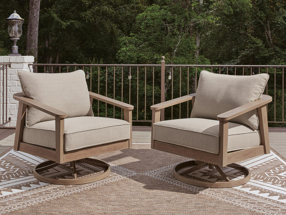 Harmony Headlands Outdoor Swivel Lounge with Cushion - Casa Morelos / Coahuila Furniture (Oklahoma City, OK)