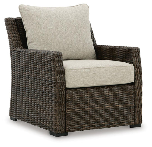 Brook Ranch Outdoor Lounge Chair with Cushion - Casa Morelos / Coahuila Furniture (Oklahoma City, OK)