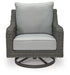 Elite Park Outdoor Swivel Lounge with Cushion - Casa Morelos / Coahuila Furniture (Oklahoma City, OK)