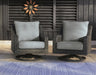 Elite Park Outdoor Swivel Lounge with Cushion - Casa Morelos / Coahuila Furniture (Oklahoma City, OK)
