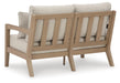 Hallow Creek Outdoor Loveseat with Cushion - Casa Morelos / Coahuila Furniture (Oklahoma City, OK)