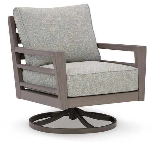 Hillside Barn Outdoor Swivel Lounge with Cushion - Casa Morelos / Coahuila Furniture (Oklahoma City, OK)