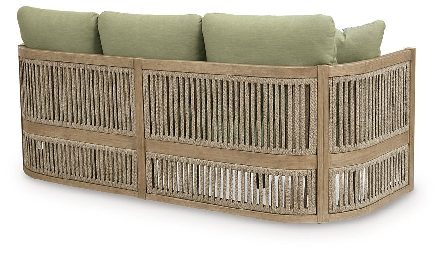 Serena Shores Outdoor Sofa with Cushion - Casa Morelos / Coahuila Furniture (Oklahoma City, OK)