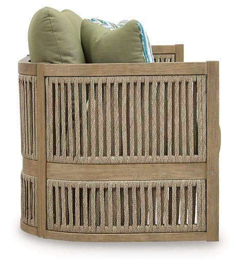 Serena Shores Outdoor Sofa with Cushion - Casa Morelos / Coahuila Furniture (Oklahoma City, OK)