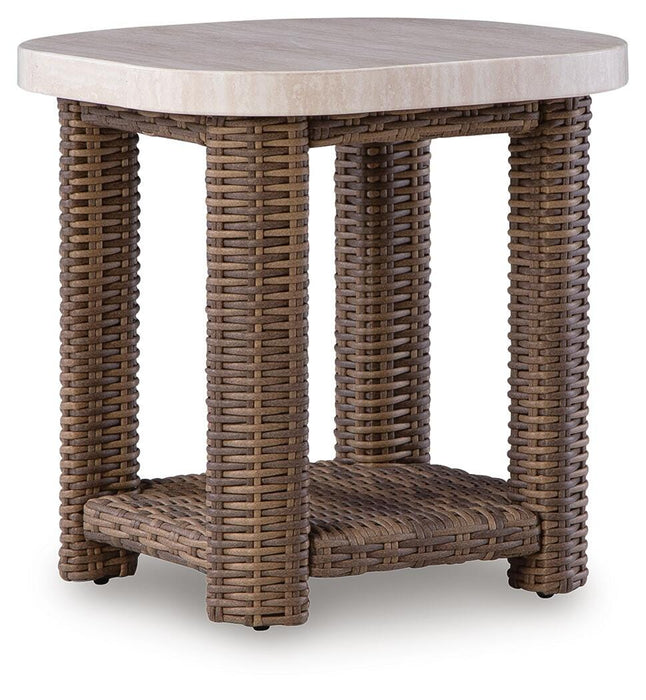 Dolan Creek Outdoor End Table - Casa Morelos / Coahuila Furniture (Oklahoma City, OK)
