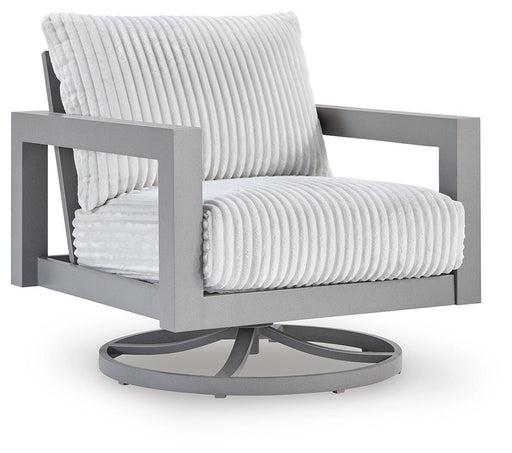 Hurley Park Outdoor Swivel Chair with Cushion - Casa Morelos / Coahuila Furniture (Oklahoma City, OK)