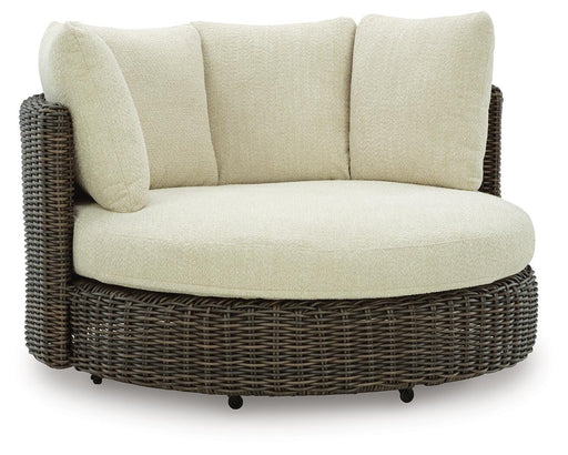 Kimora Outdoor Swivel Lounge Chair with Cushion - Casa Morelos / Coahuila Furniture (Oklahoma City, OK)