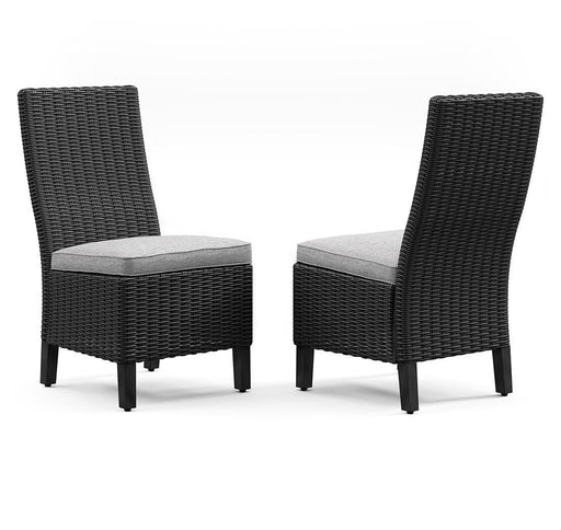 Beachcroft Outdoor Side Chair with Cushion (Set of 2) - Casa Morelos / Coahuila Furniture (Oklahoma City, OK)