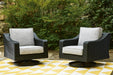 Beachcroft Outdoor Swivel Lounge with Cushion - Casa Morelos / Coahuila Furniture (Oklahoma City, OK)