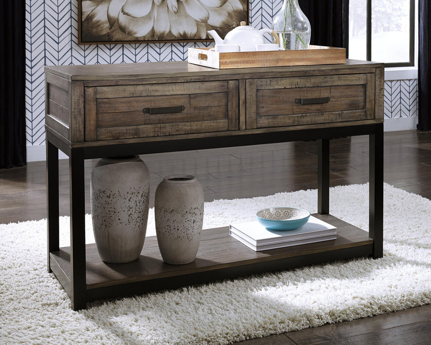 Johurst Sofa/Console Table - Casa Morelos / Coahuila Furniture (Oklahoma City, OK)