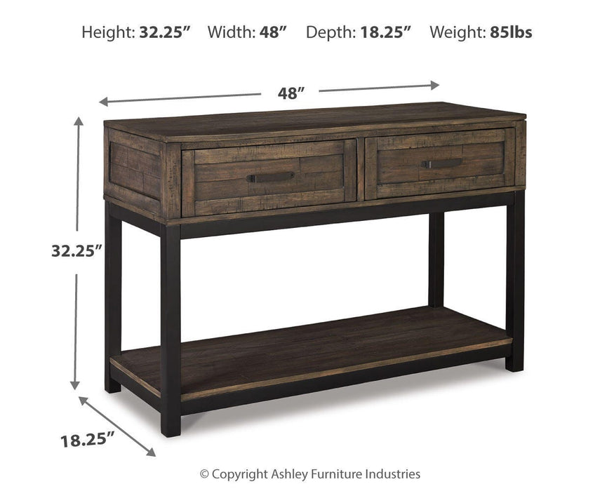 Johurst Sofa/Console Table - Casa Morelos / Coahuila Furniture (Oklahoma City, OK)