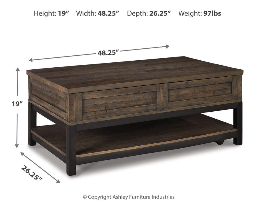 Johurst Coffee Table with Lift Top - Casa Morelos / Coahuila Furniture (Oklahoma City, OK)