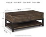 Johurst Coffee Table with Lift Top - Casa Morelos / Coahuila Furniture (Oklahoma City, OK)