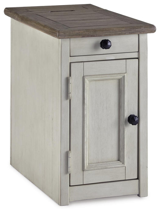 Bolanburg Chairside End Table with USB Ports & Outlets - Casa Morelos / Coahuila Furniture (Oklahoma City, OK)