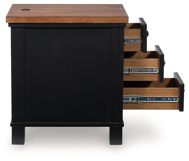 Wildenauer Chairside End Table - Casa Morelos / Coahuila Furniture (Oklahoma City, OK)