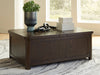 Breckington Coffee Table With Storage - Casa Morelos / Coahuila Furniture (Oklahoma City, OK)