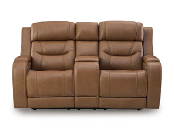 Knightington Power Reclining Loveseat with Audio Seating - Casa Morelos / Coahuila Furniture (Oklahoma City, OK)