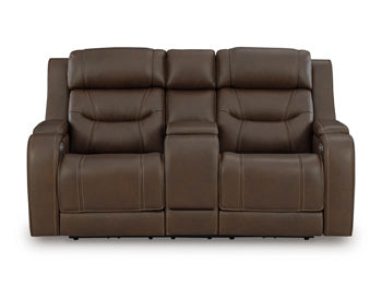 Knightington Power Reclining Loveseat with Audio Seating - Casa Morelos / Coahuila Furniture (Oklahoma City, OK)