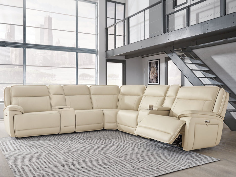 Double Deal Reclining Sectional with 2 Consoles - Casa Morelos / Coahuila Furniture (Oklahoma City, OK)