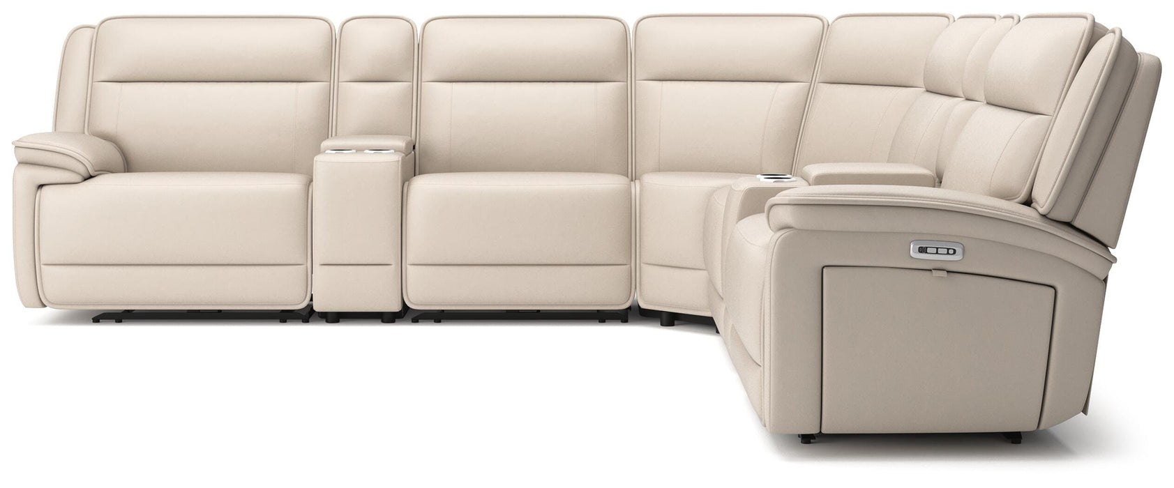 Double Deal Reclining Sectional with 2 Consoles - Casa Morelos / Coahuila Furniture (Oklahoma City, OK)
