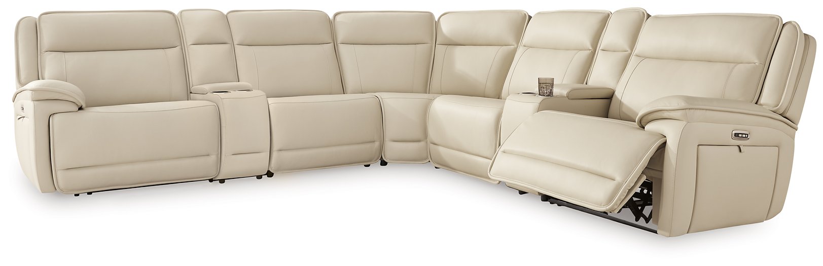 Double Deal Reclining Sectional with 2 Consoles - Casa Morelos / Coahuila Furniture (Oklahoma City, OK)